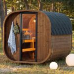 Premium ThermoWood Round Sauna for Two to Four People