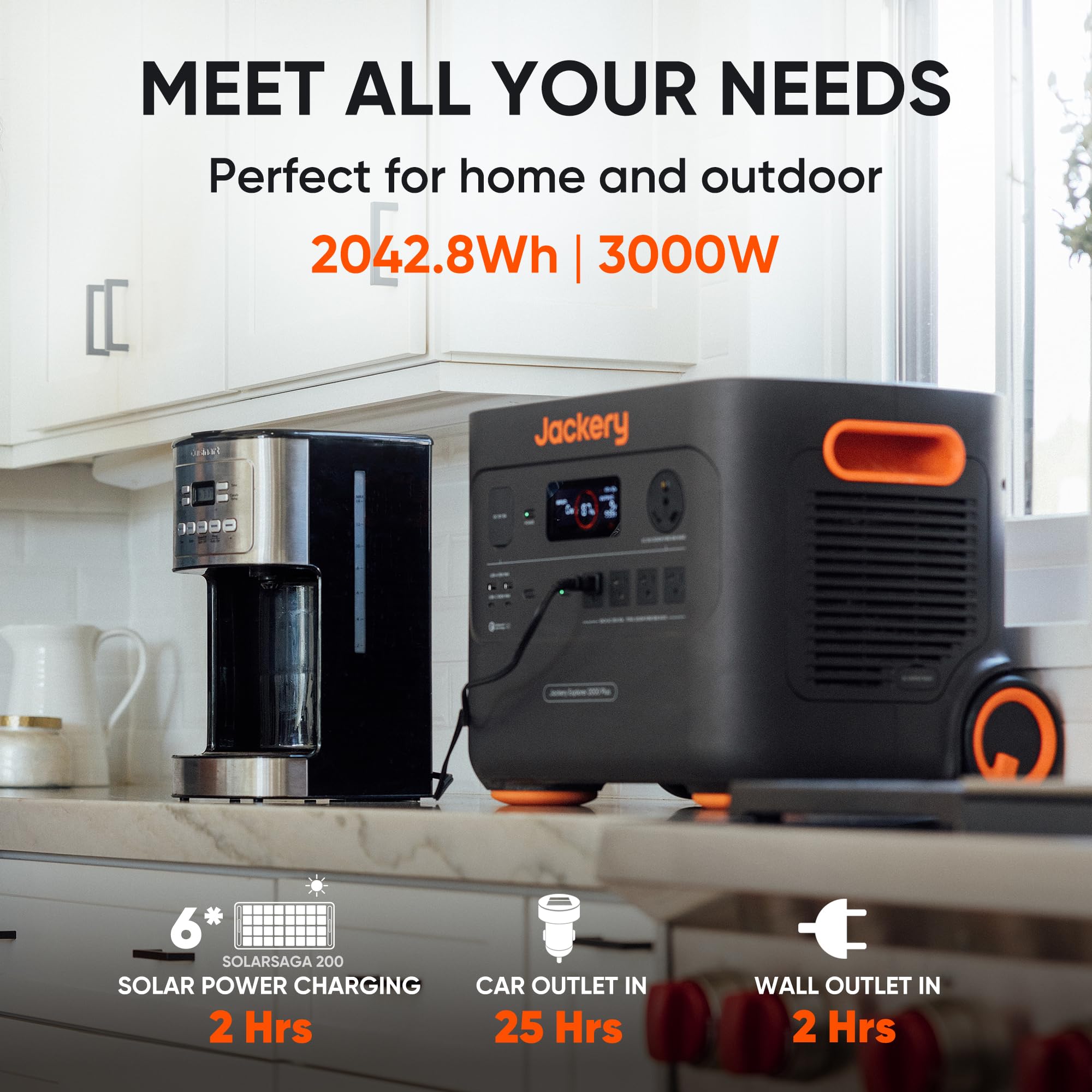 Explorer 2000 Plus Portable Power Station, 2042Wh, 3000W AC Output - Image 2